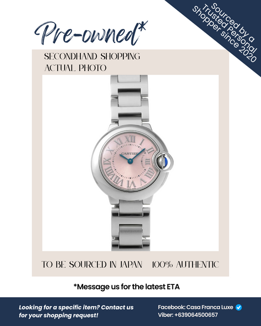 Japan Pre-owned: Cartier Ballon Bleu de Cartier 28mm W6920038 Women's Watch