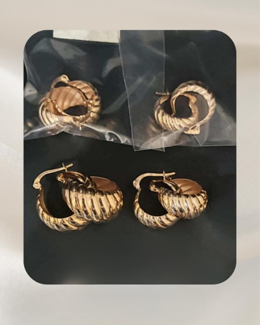 18K Rose Gold Earrings