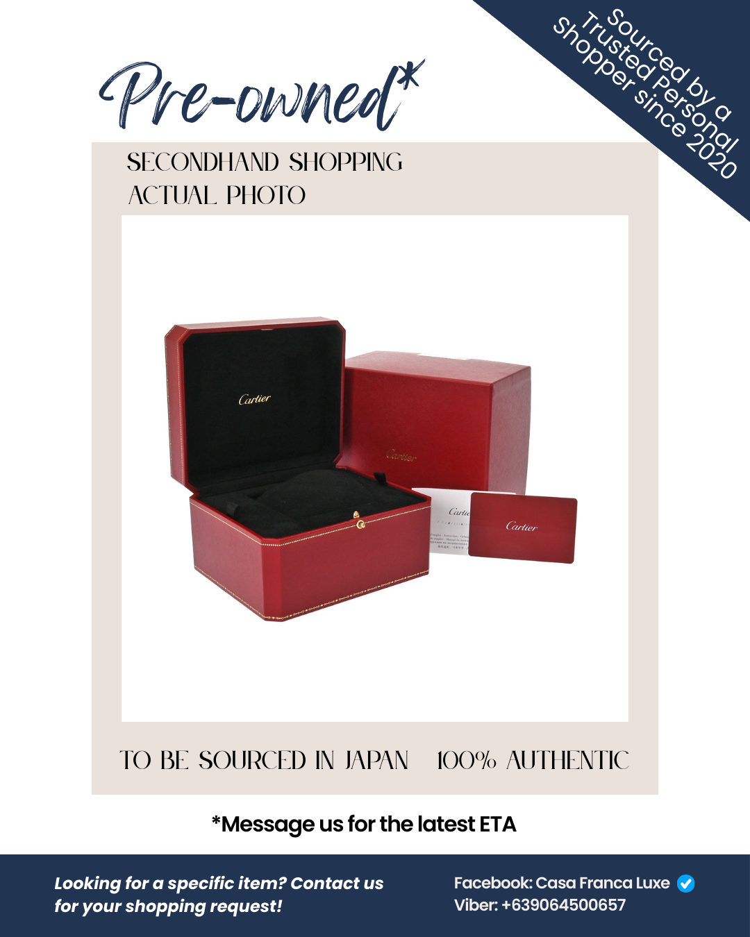 Japan Pre-owned: Cartier Tank Française SM W51008Q3 Women's Watch