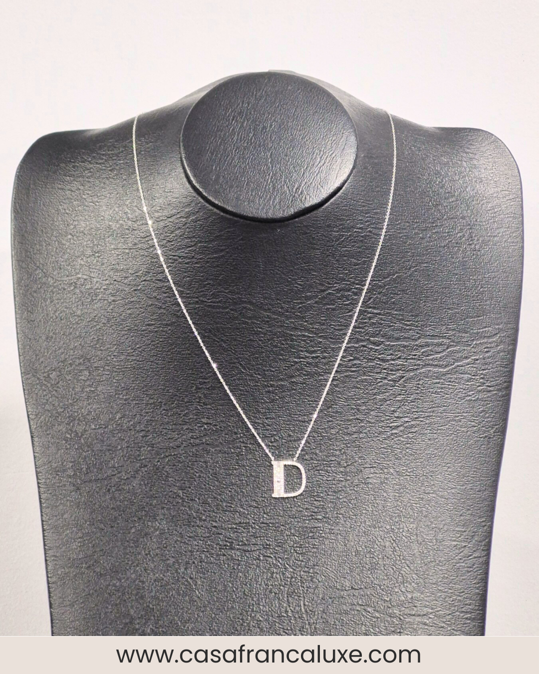 14K Initial Diamond Necklace