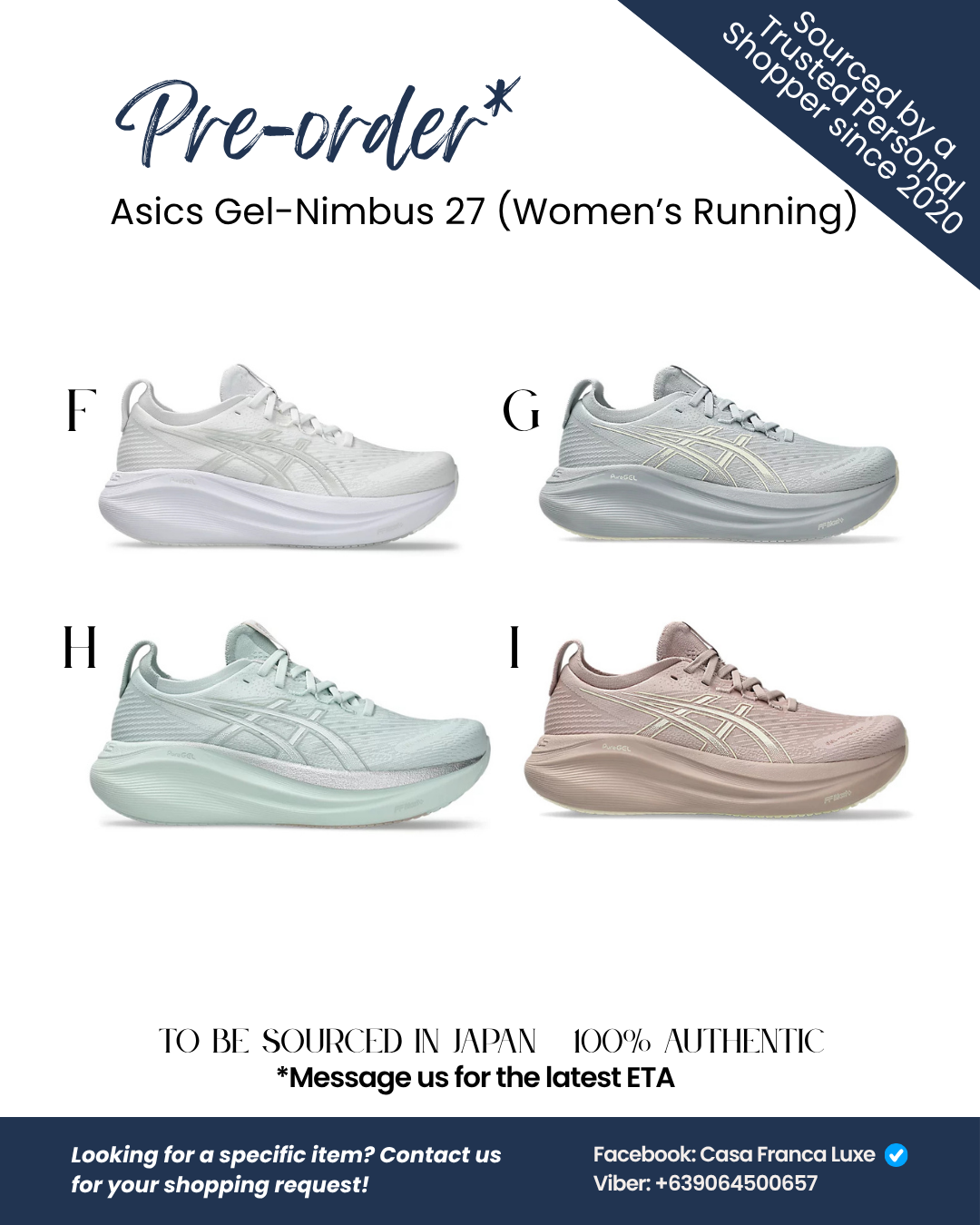 Japan Pre-order: Asics Gel-Nimbus 27 Women's