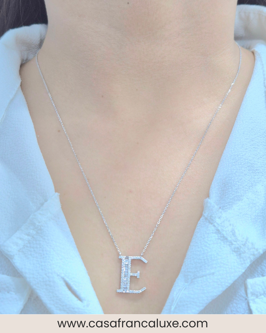 14K Initial Diamond Necklace