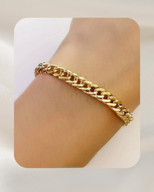 18K Yellow Gold Unisex Bracelet