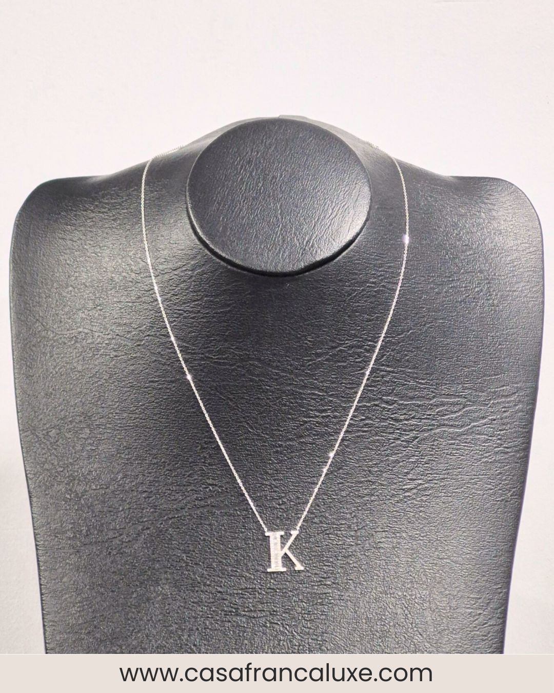 14K Initial Diamond Necklace
