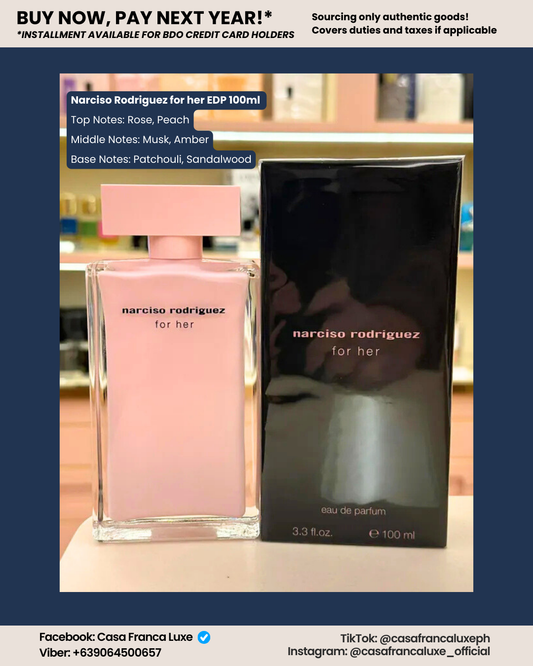 HK Pre-order: Narciso Rodriguez for her EDP 100ml