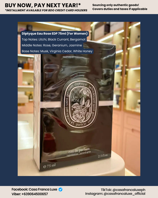 HK Pre-order: Diptyque Eau Rose EDP 75ml (For Women)