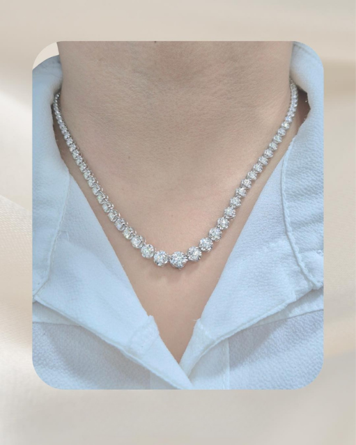 14K Diamond Necklace