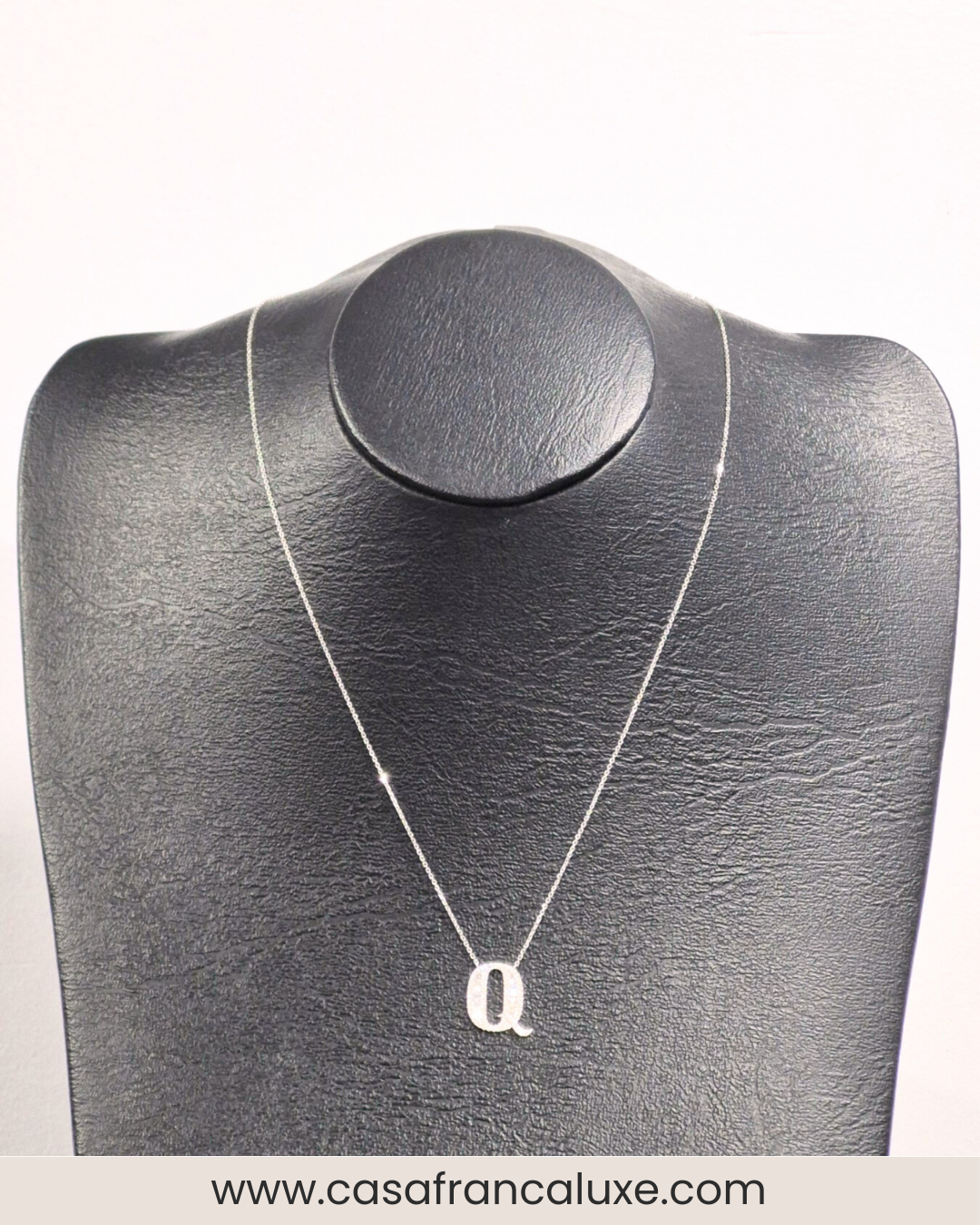14K Initial Diamond Necklace