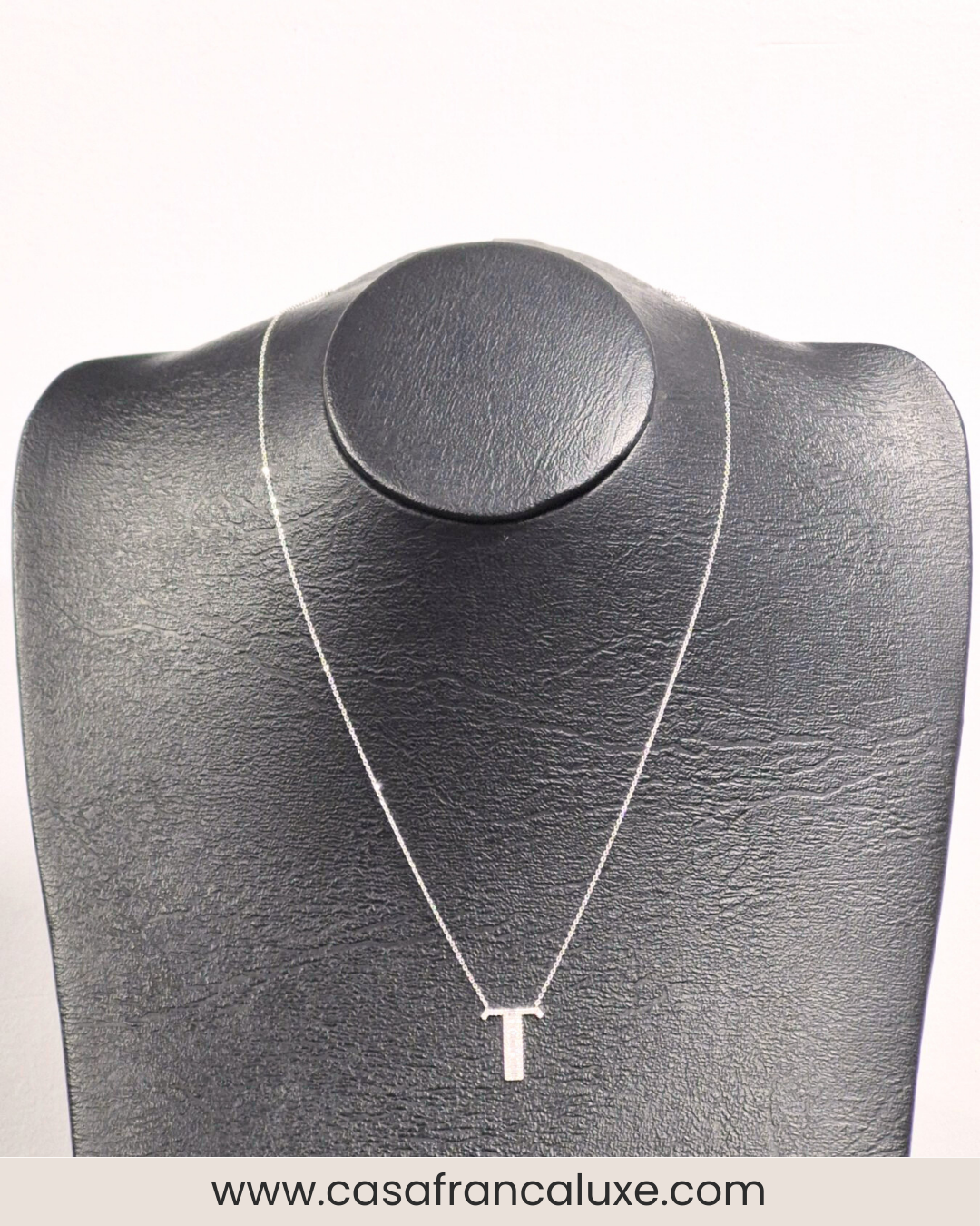 14K Initial Diamond Necklace