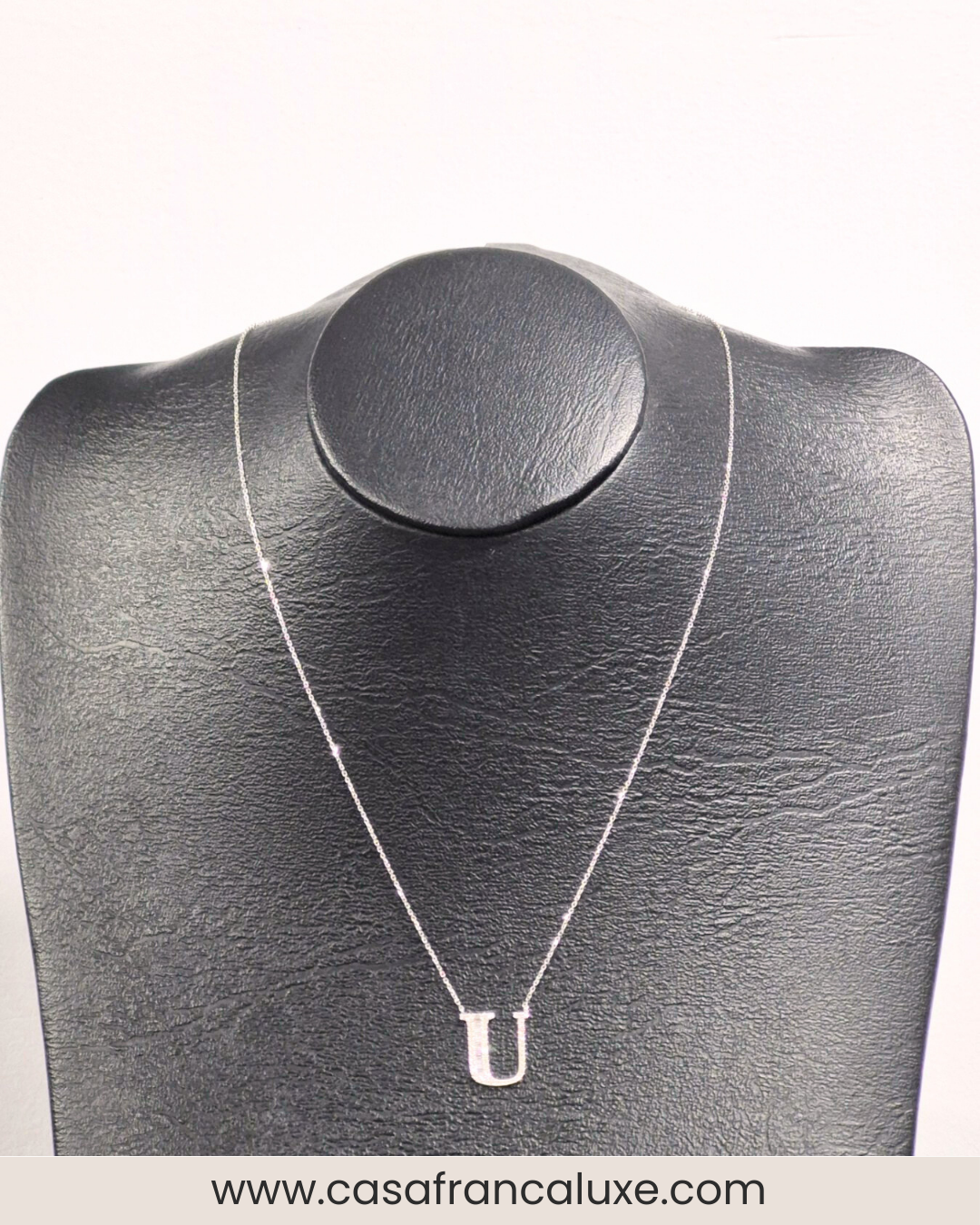 14K Initial Diamond Necklace
