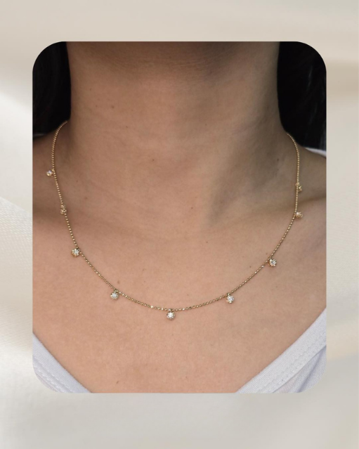 14K Diamond Necklace