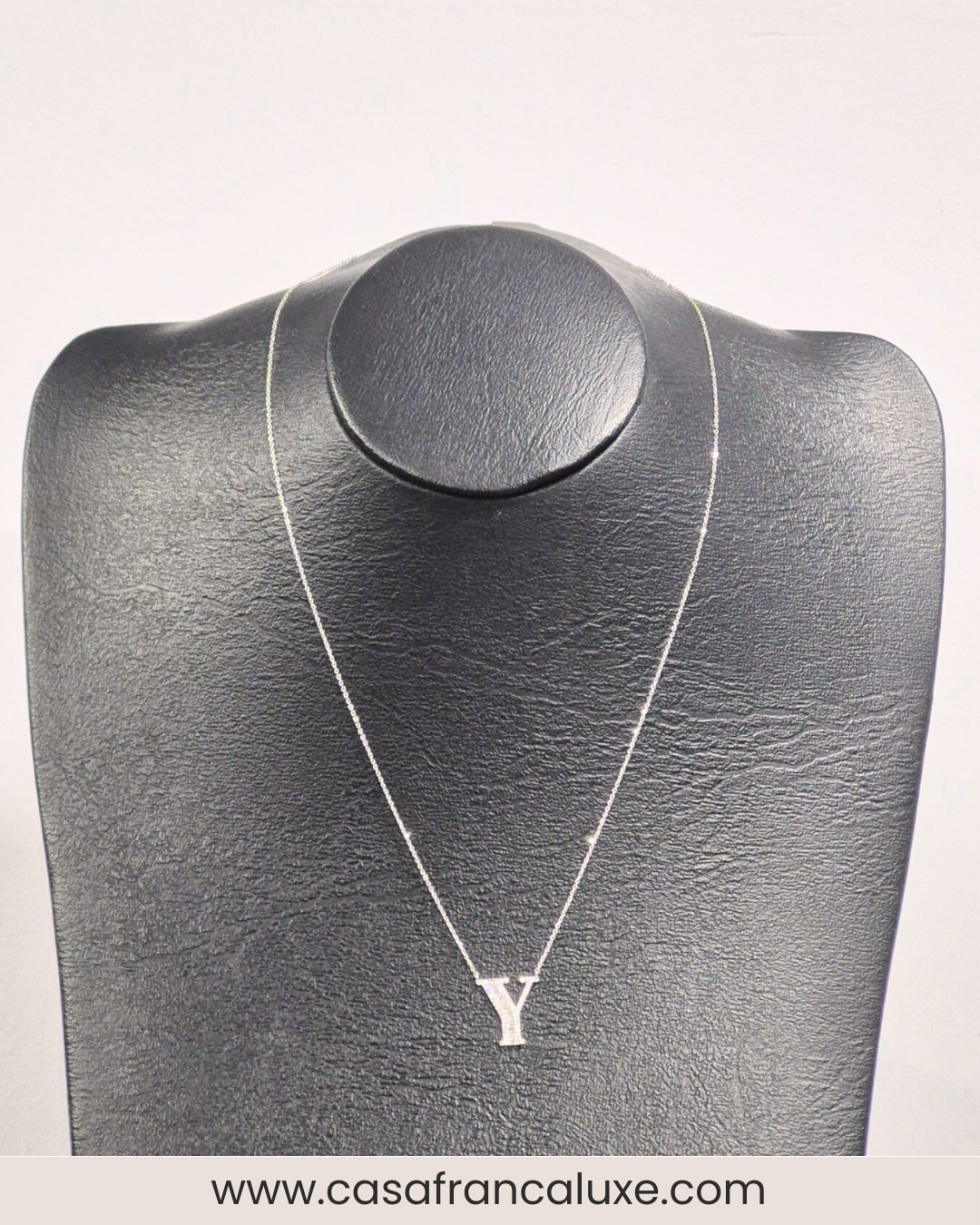 14K Initial Diamond Necklace
