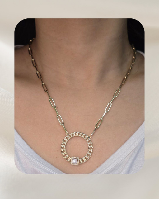 14K Diamond Necklace