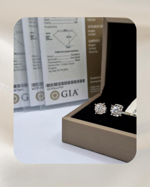 18K Diamond Earrings