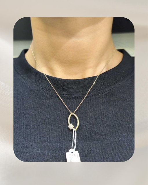 14K Diamond Pendant