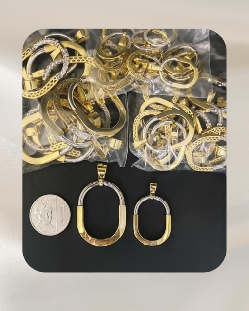 18K Two-tone Gold Pendant