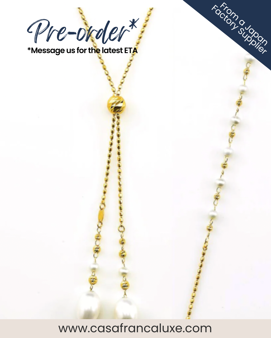 K18 Japan Gold 31" Long Necklace