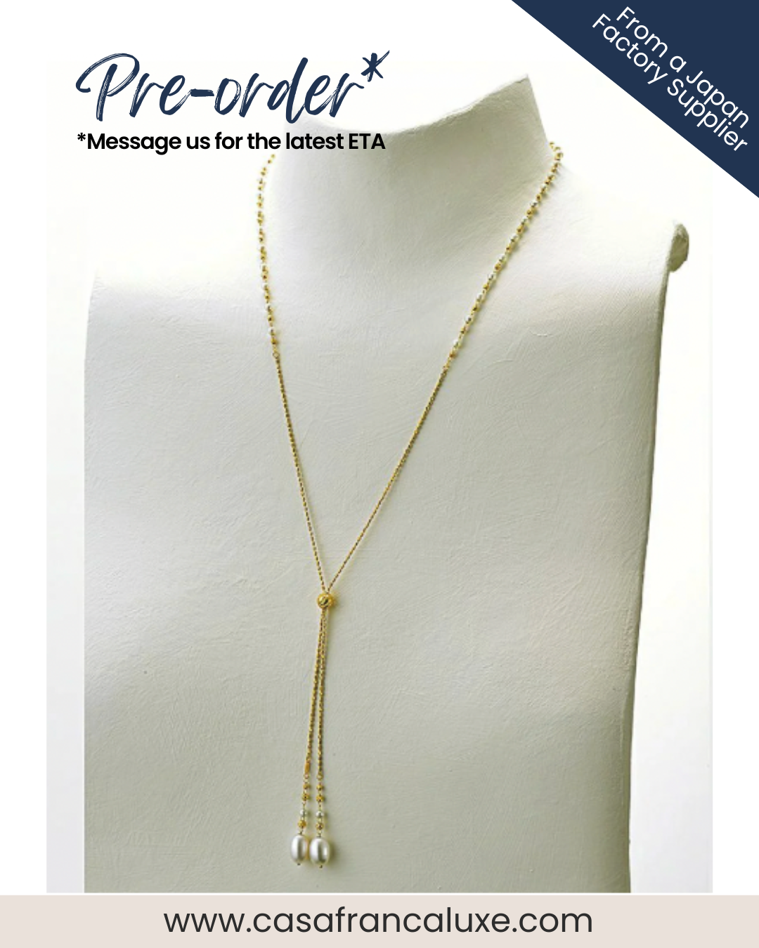 K18 Japan Gold 31" Long Necklace
