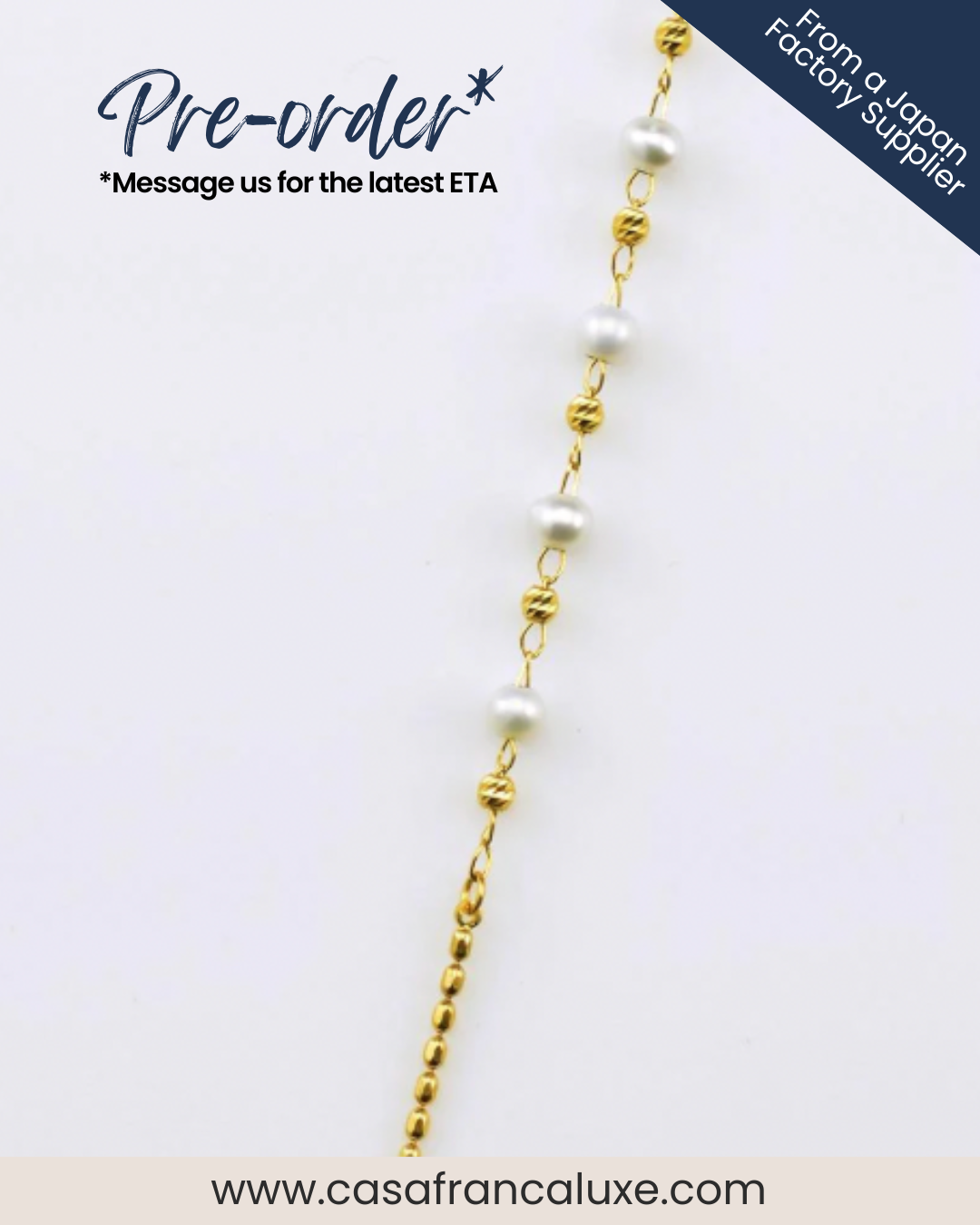 K18 Japan Gold 31" Long Necklace