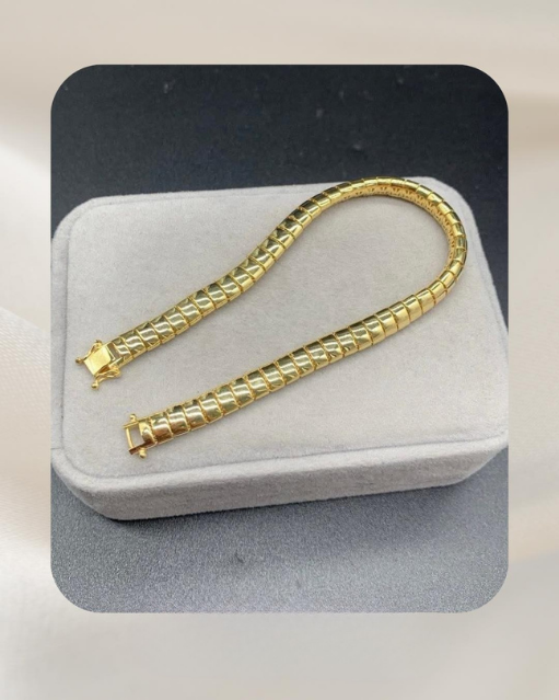 18K Yellow Gold Unisex Bracelet