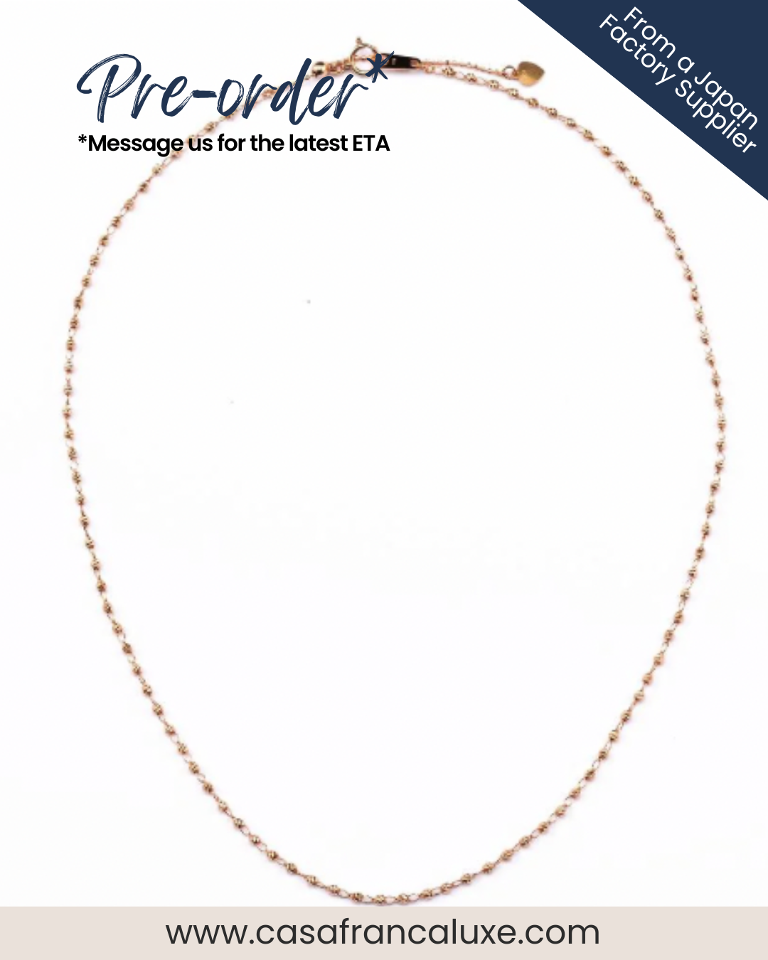 K18 Japan Gold Necklace