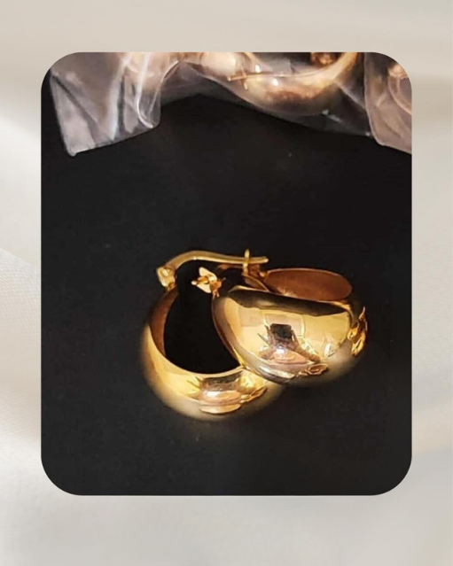 18K Yellow Gold Earrings
