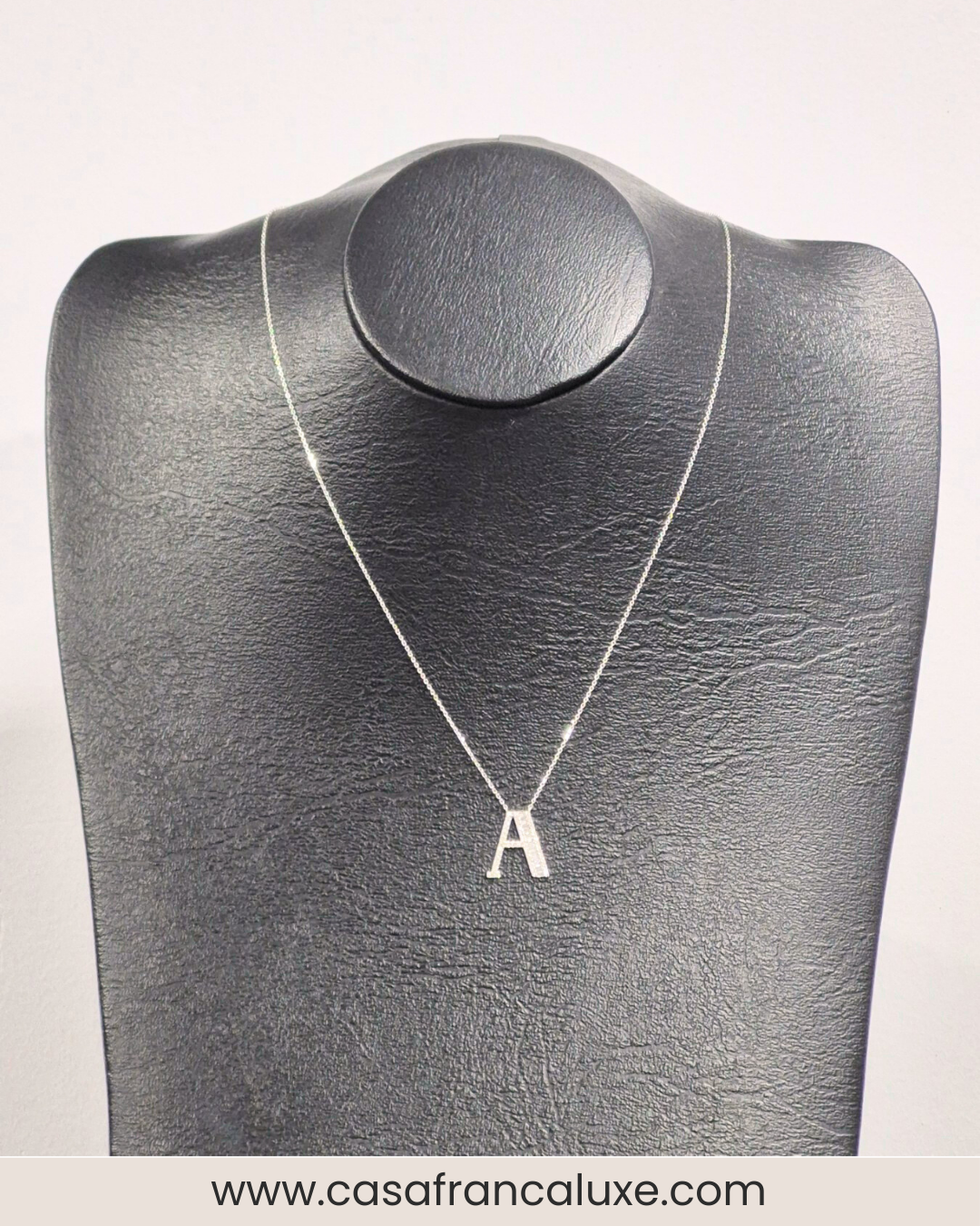14K Initial Diamond Necklace