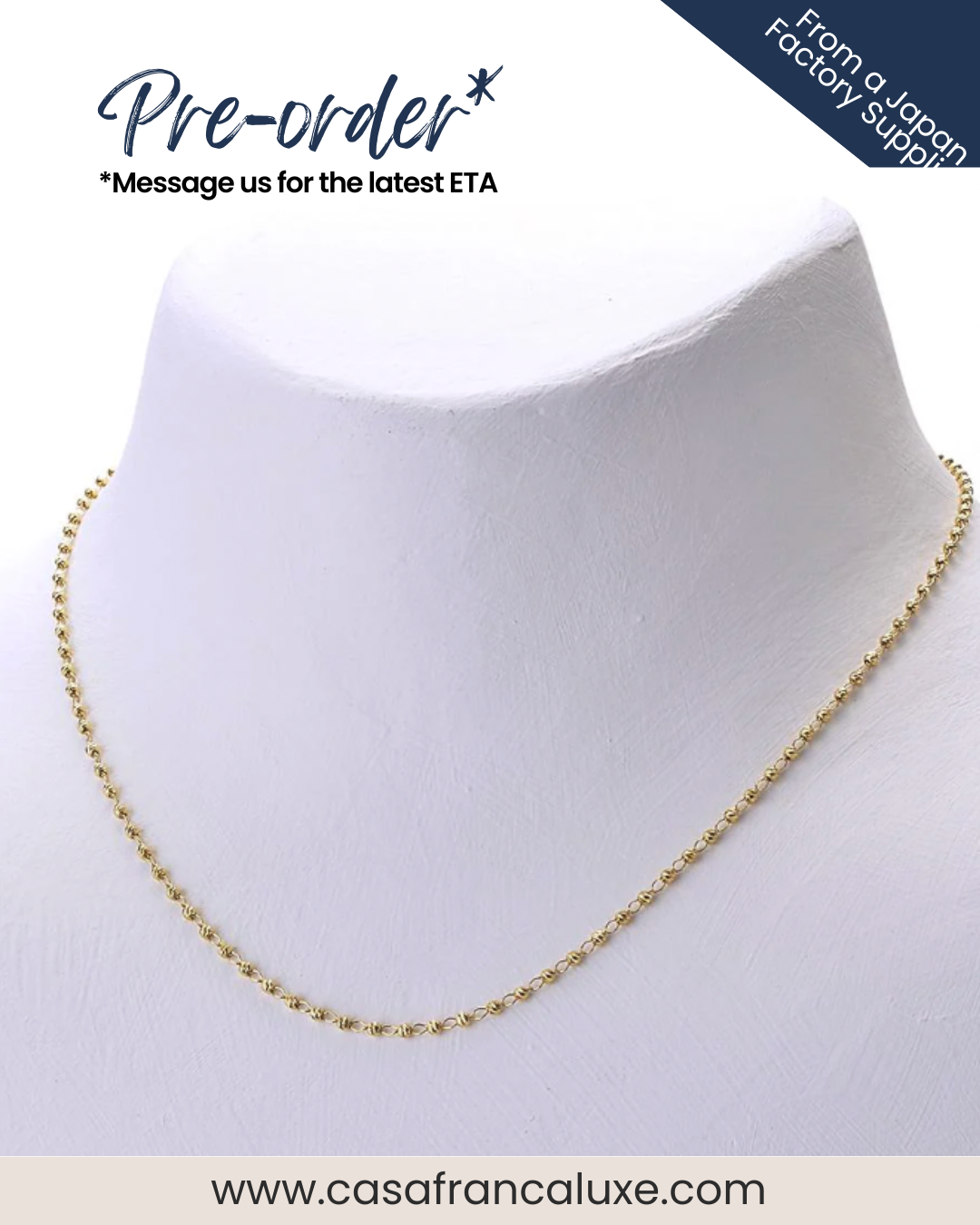 K18 Japan Gold Necklace