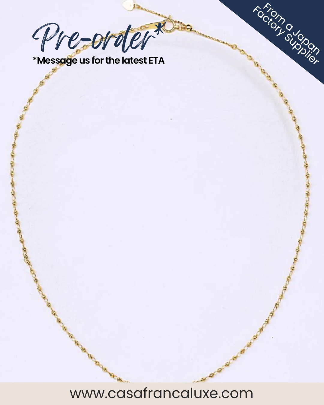 K18 Japan Gold Necklace