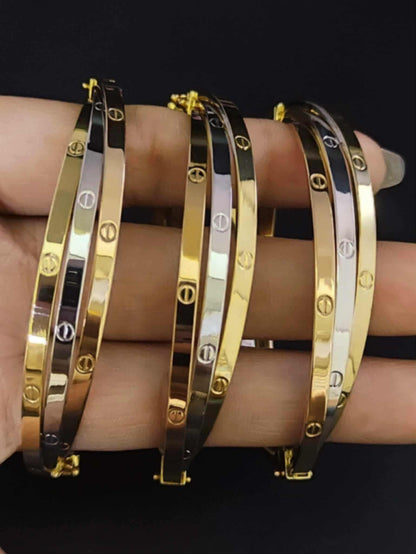 18K Layered Bangle