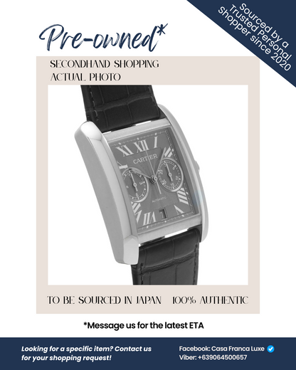 Japan Pre-owned: Cartier Tank MC Chronograph W5330008 Men's Watch