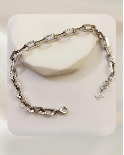 18K White Gold Unisex Bracelet