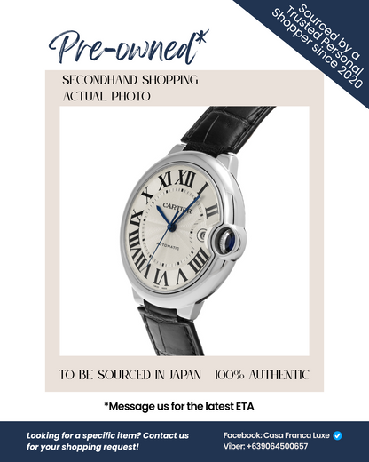 Japan Pre-owned: Cartier Ballon Bleu W69016Z4 Men's Watch