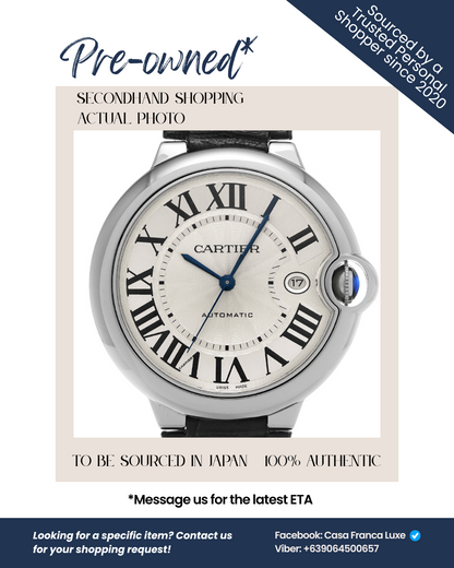 Japan Pre-owned: Cartier Ballon Bleu W69016Z4 Men's Watch