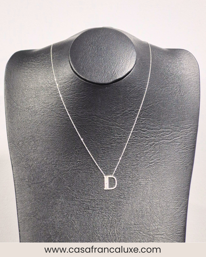 14K Initial Diamond Necklace