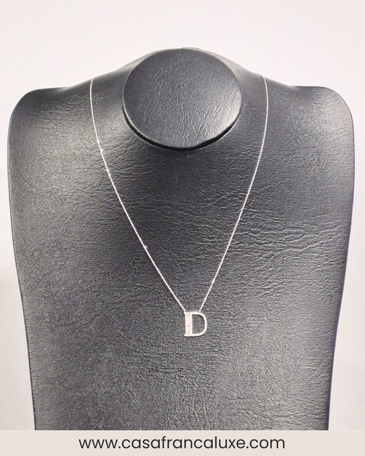 14K Initial Diamond Necklace