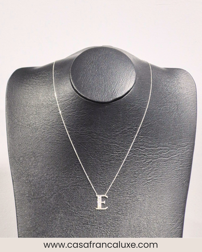 14K Initial Diamond Necklace