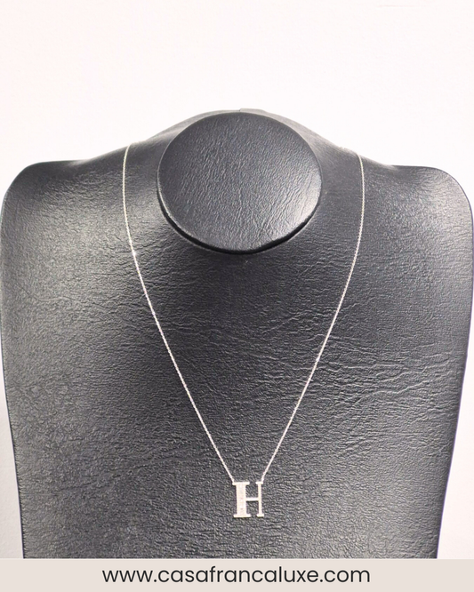 14K Initial Diamond Necklace