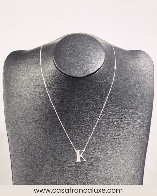 14K Initial Diamond Necklace