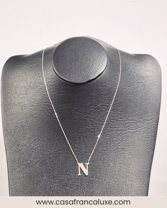 14K Initial Diamond Necklace