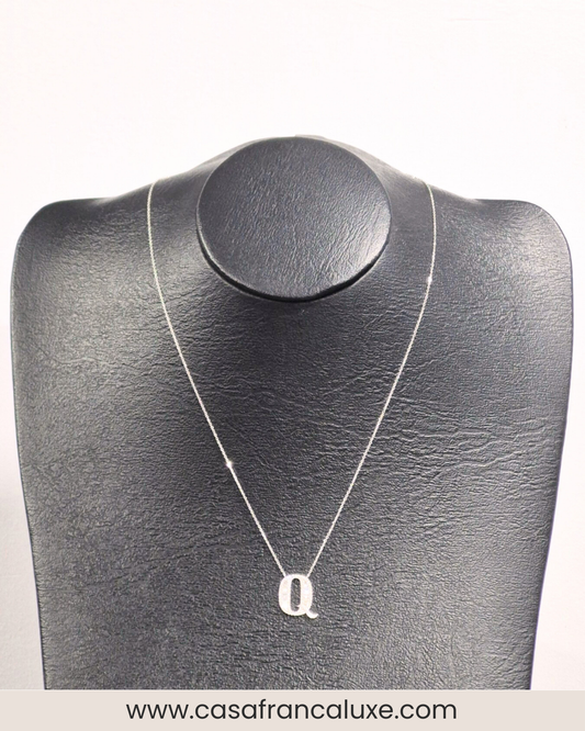 14K Initial Diamond Necklace