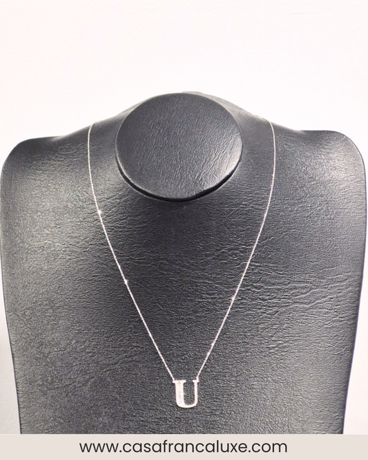 14K Initial Diamond Necklace