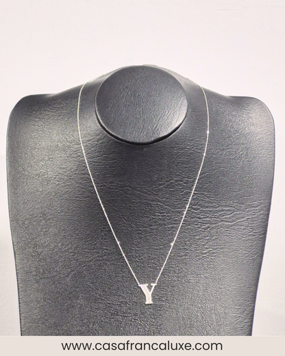 14K Initial Diamond Necklace