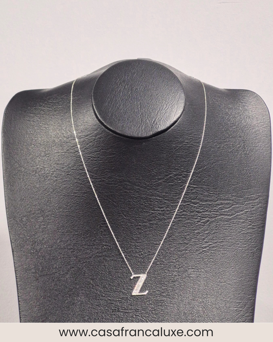 14K Initial Diamond Necklace