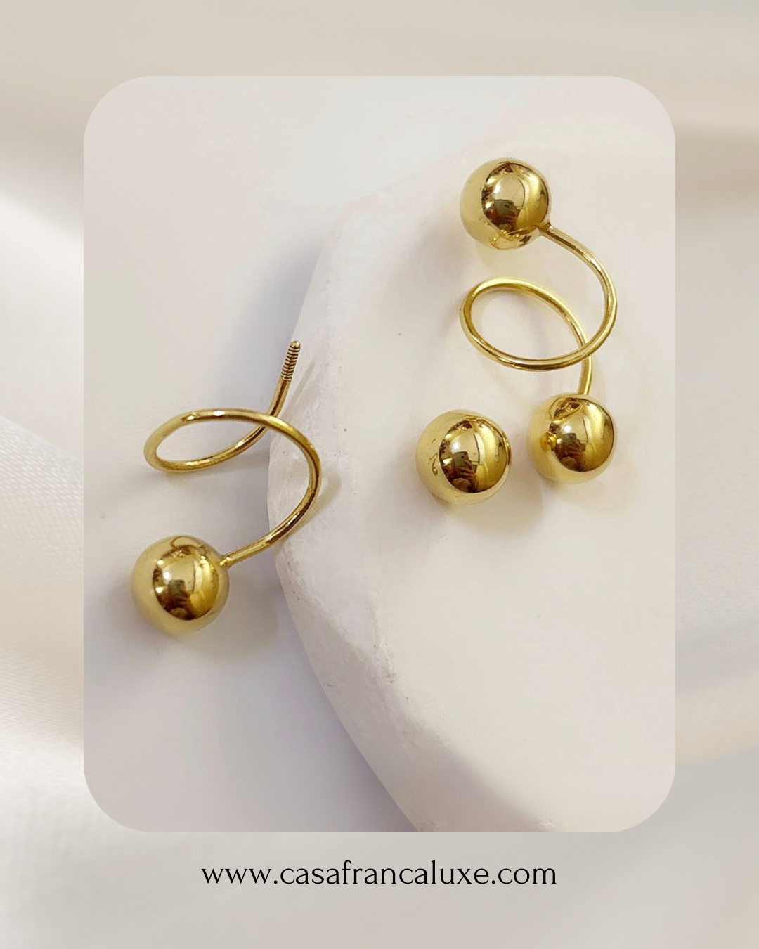 18K De Roscas Earrings
