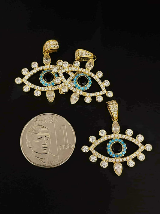 18K Evil Eye Pendant