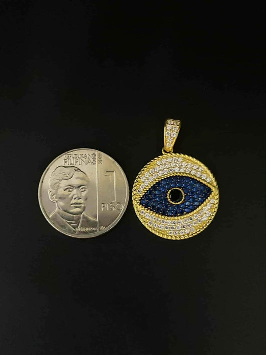 18K Evil Eye Pendant