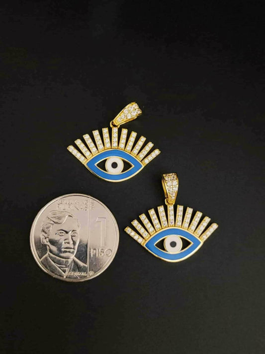 18K Evil Eye Pendant