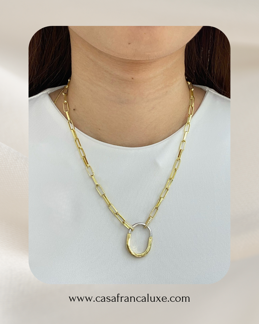 18K Lock Necklace