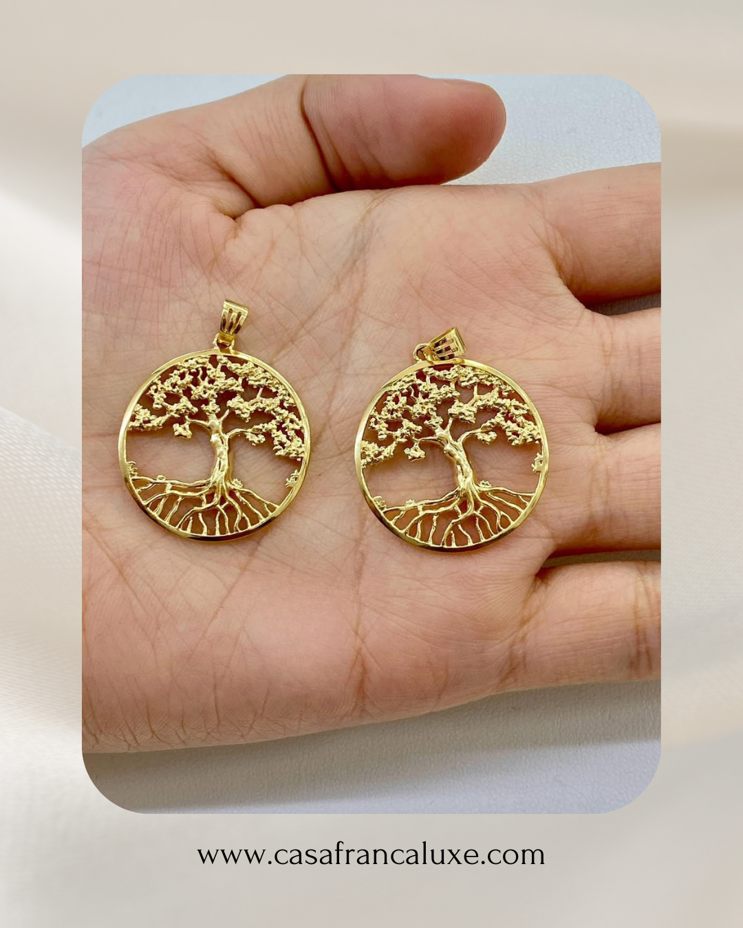 18K Money Tree Pendant